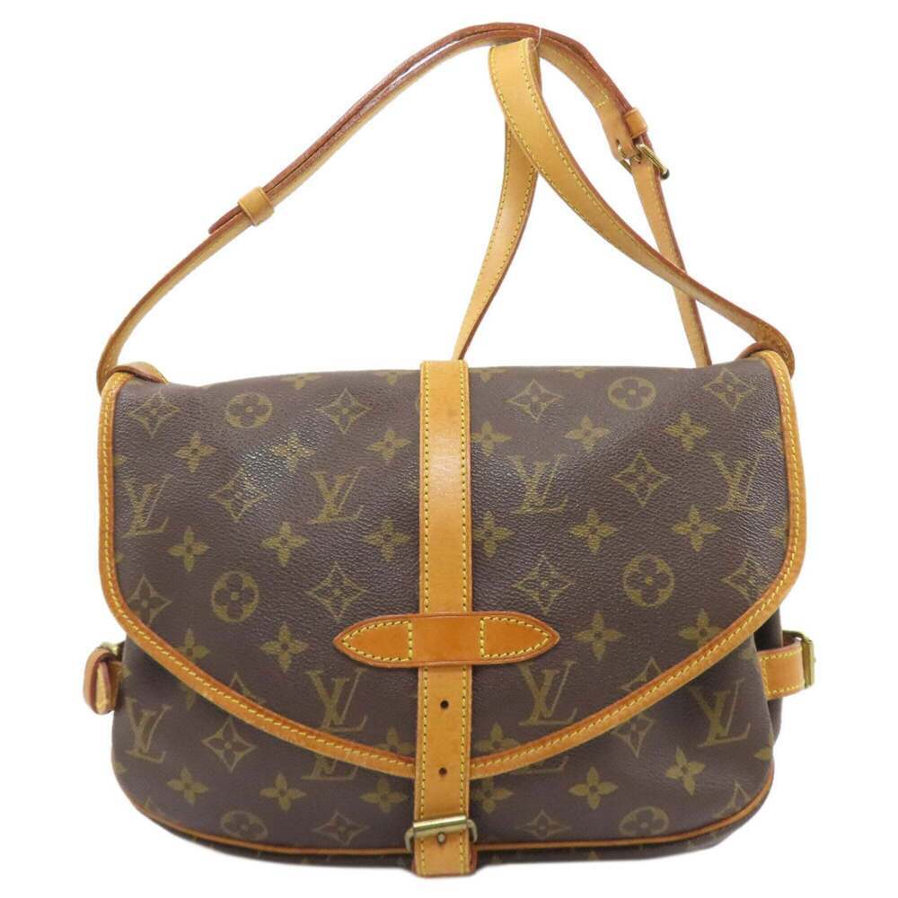 LOUIS VUITTON Brown Monogram Canvas Shoulder Bag